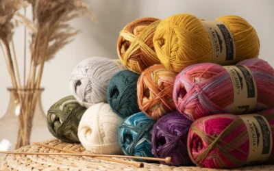 11種類掲載のパターンブック 色選びも楽しい『Arcadia』で広がる靴下の世界